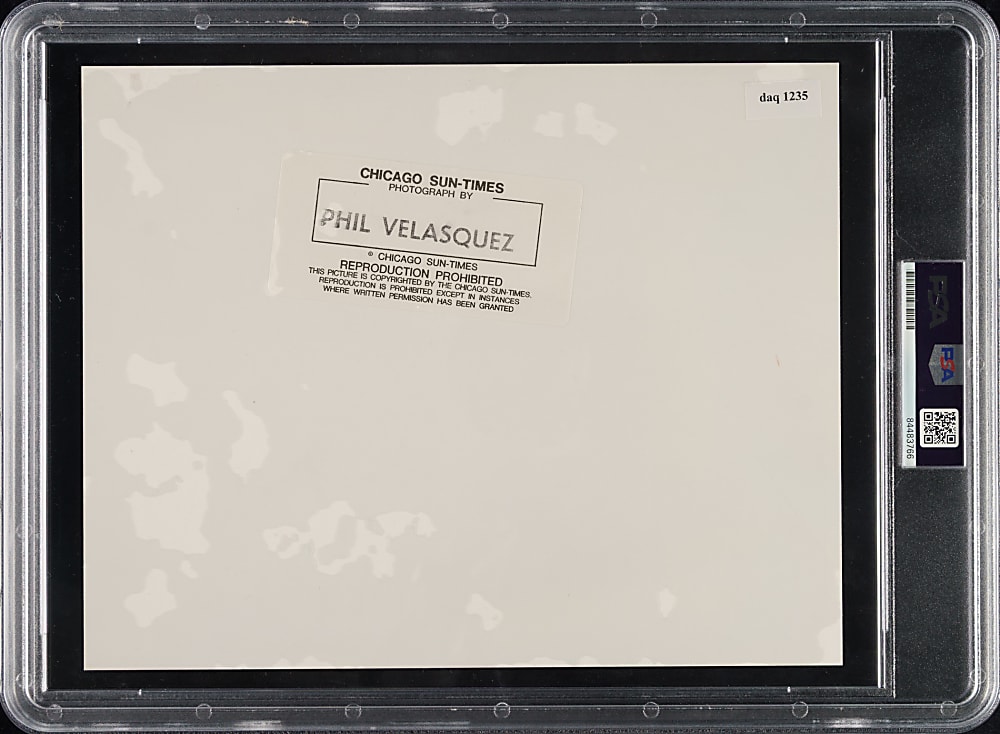 Circa 1990s Michael Jordan Original Phil Velasquez Chicago Sun Times Photograph PSA/DNA Type I