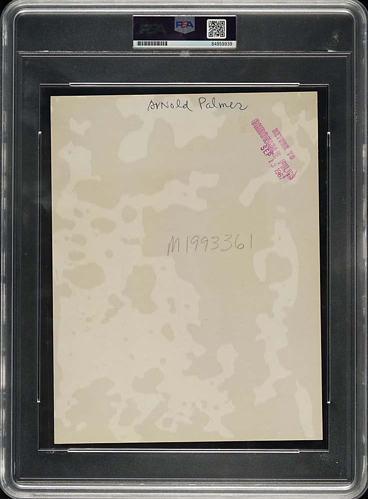 1967 Arnold Palmer Original Houston Chronicle Photograph PSA/DNA Type I