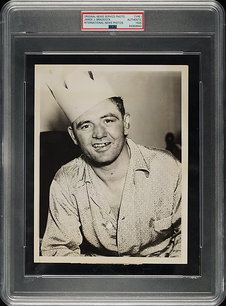 1935 James Braddock Original International News Service Photograph PSA/DNA Type I