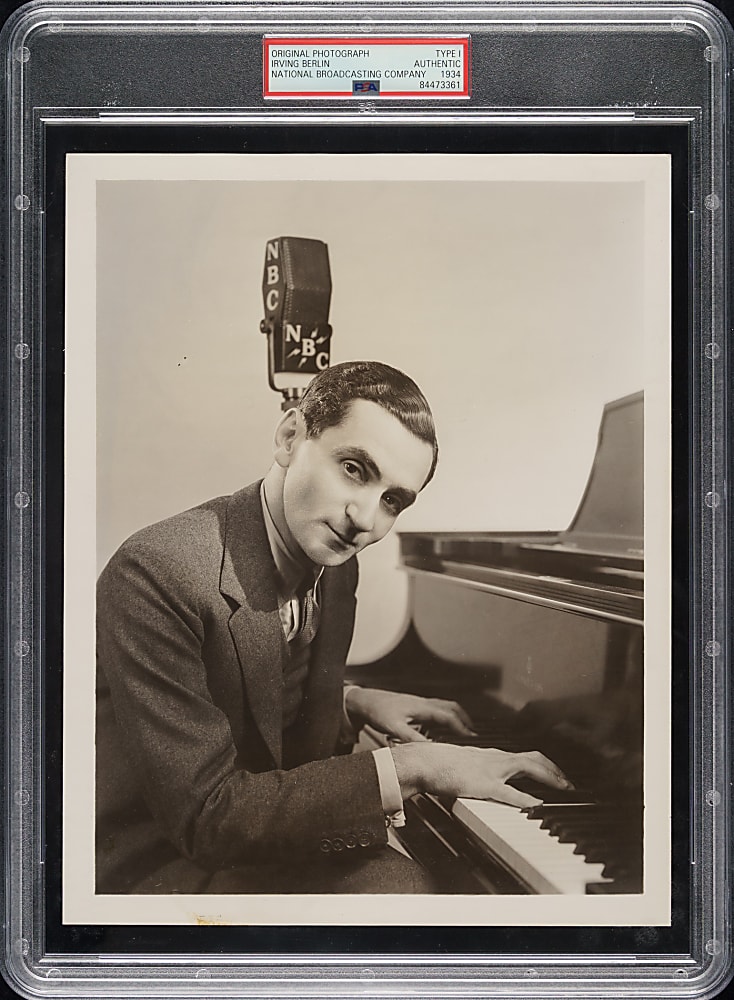 1934 Irving Berlin Original National Broadcasting Company Photograph PSA/DNA Type I