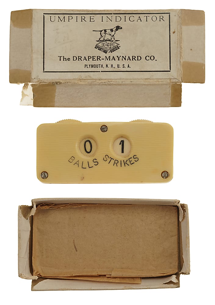 Circa 1889 Draper & Maynard Celluloid Baseball Scorer in Original Box
