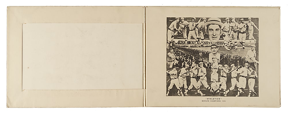 1910 Philadelphia Athletics Championship Dinner Program
