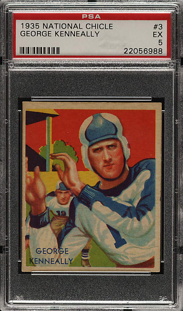 1935 R331 National Chicle Football #3 George Kenneally PSA EX 5