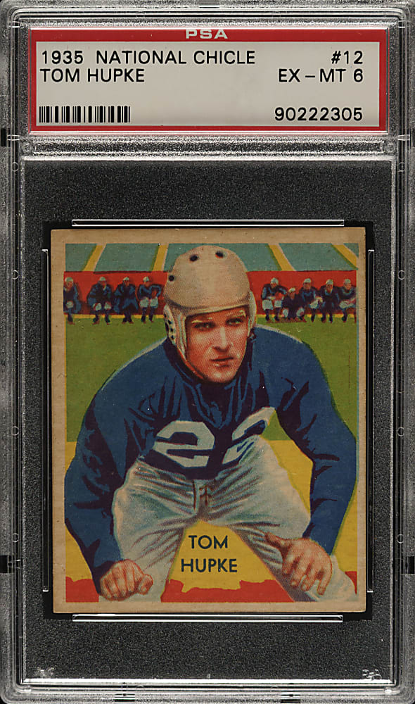 1935 R331 National Chicle Football #12 Tom Hupke PSA EX-MT 6