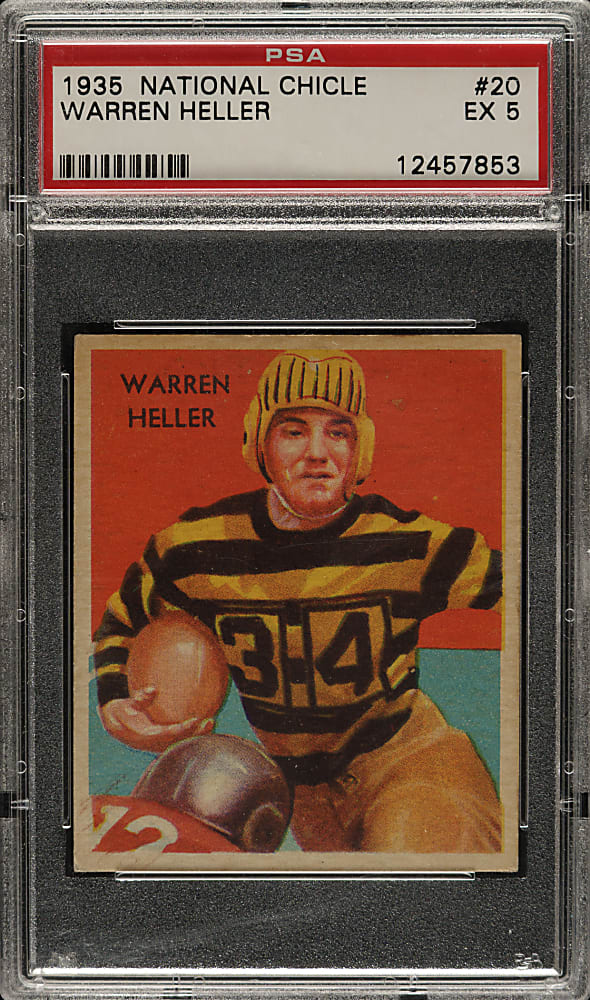 1935 R331 National Chicle Football #20 Warren Heller PSA EX 5