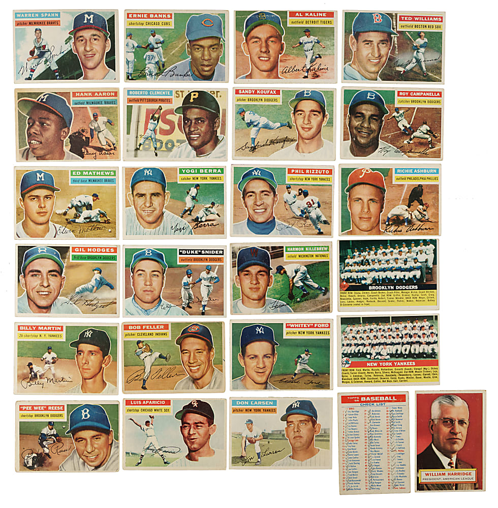 1956 Topps Complete Set (340) Plus One Checklist