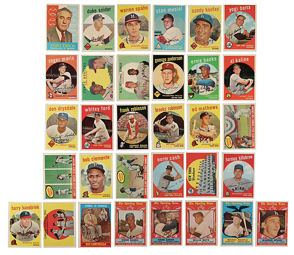 1959 Topps Complete Set (572)
