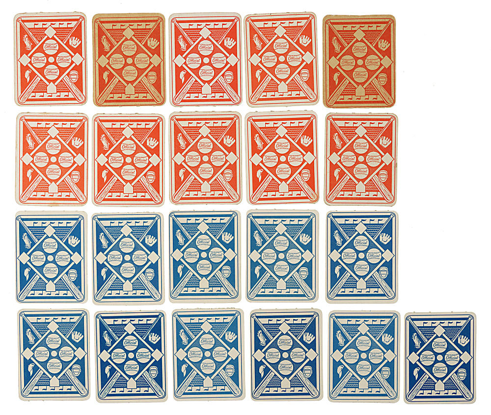 1951 Topps Blue and Red Backs Complete Set Pair (2 Sets, 104 Cards)