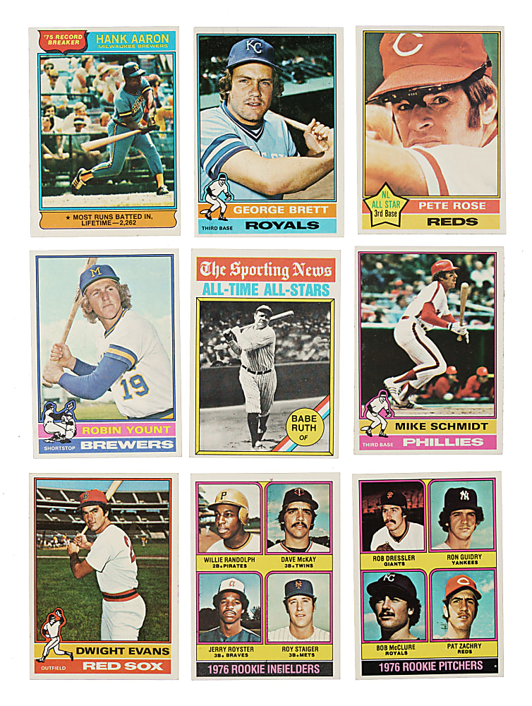 1976 Topps Complete Set (660) Plus Traded Series (44)