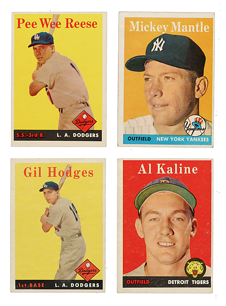 1958 Topps Near-Complete Set (466/494) Including 33 Signed Cards