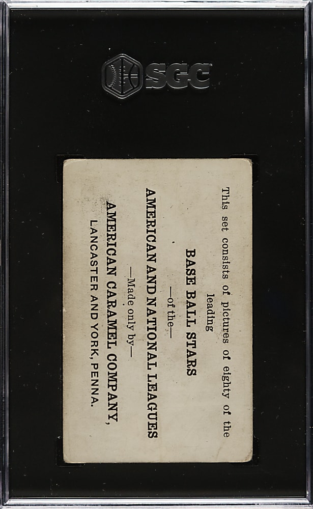 1921 E121 American Caramel (Series of 80) Grover Alexander Right Arm Forward SGC VG 3