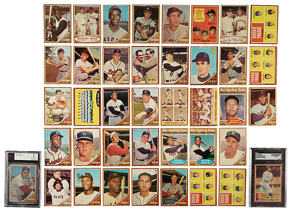 1962 Topps Complete Set (598) Plus 22 Green Tint Variations