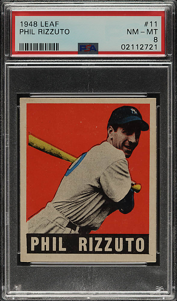 1948-1949 Leaf #11 Phil Rizzuto PSA NM-MT 8