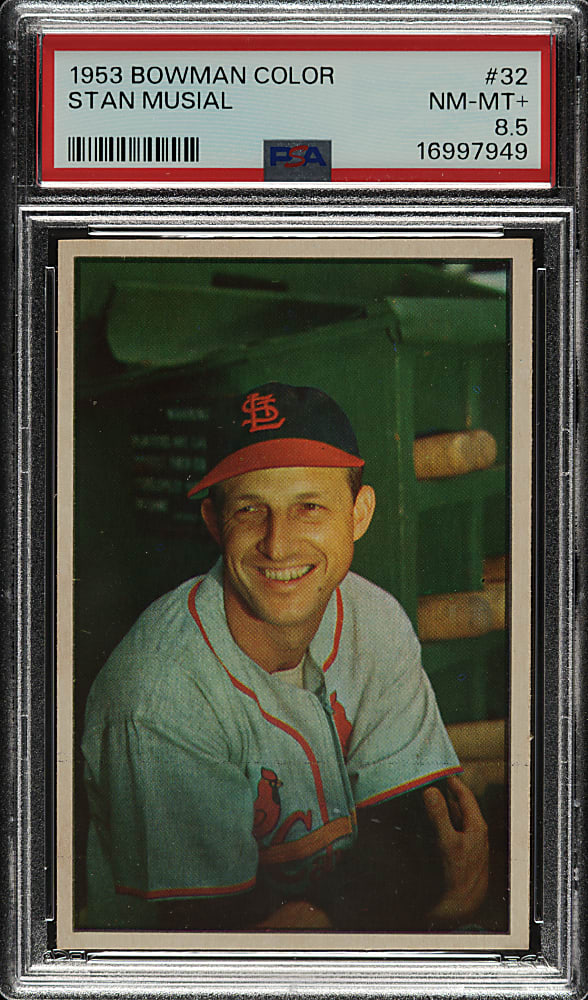 1953 Bowman Color #32 Stan Musial PSA NM-MT+ 8.5