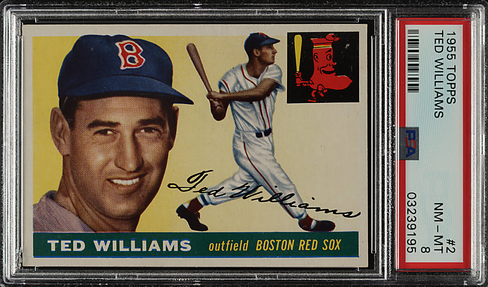 1955 Topps #2 Ted Williams PSA NM-MT 8