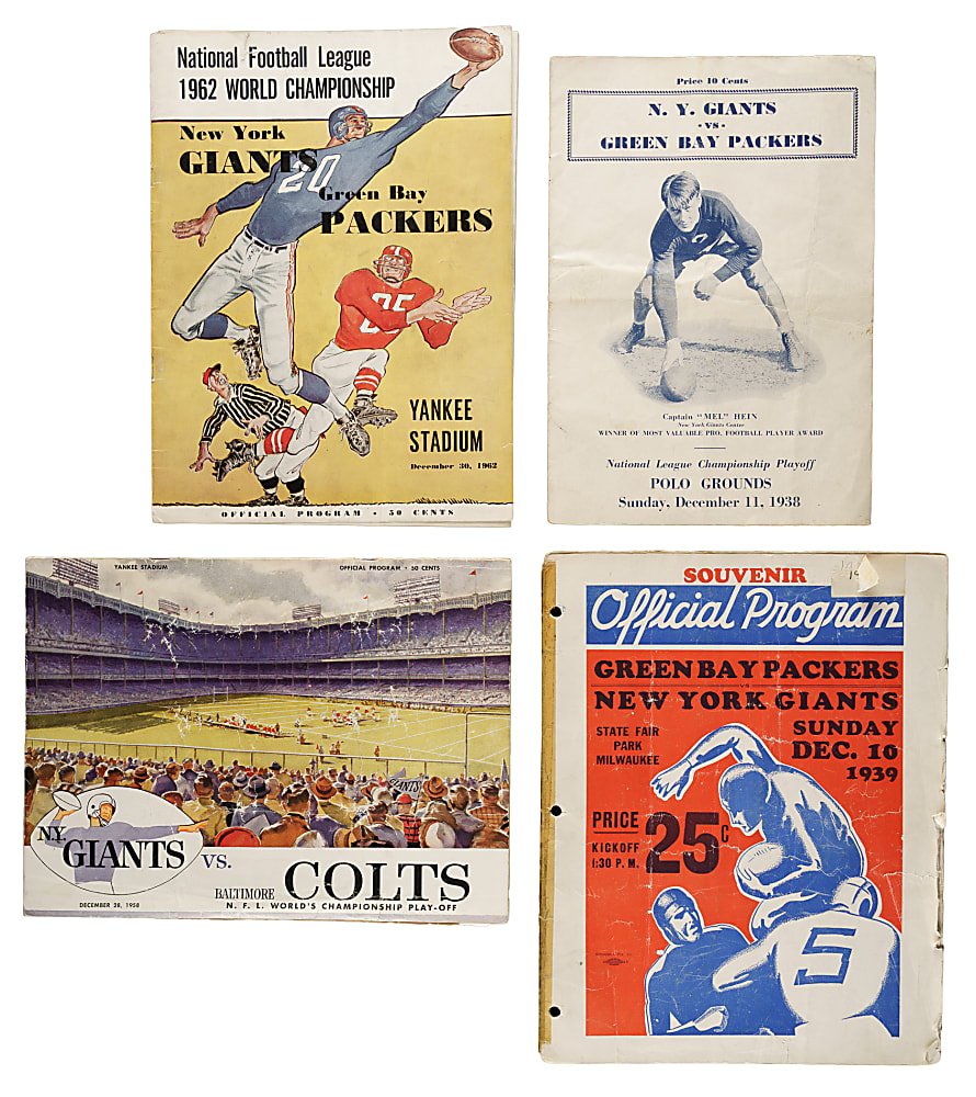 1938 to 1966 NFL Championship Program Collection (24)