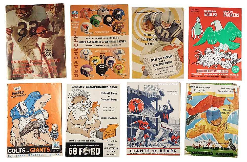 1938 to 1966 NFL Championship Program Collection (24)