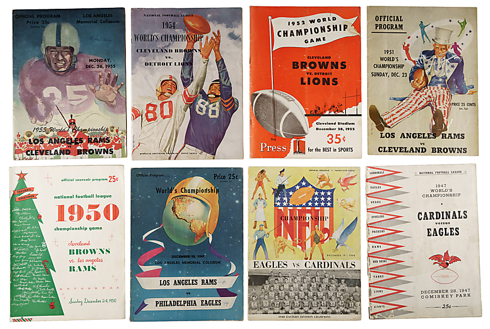 1938 to 1966 NFL Championship Program Collection (24)