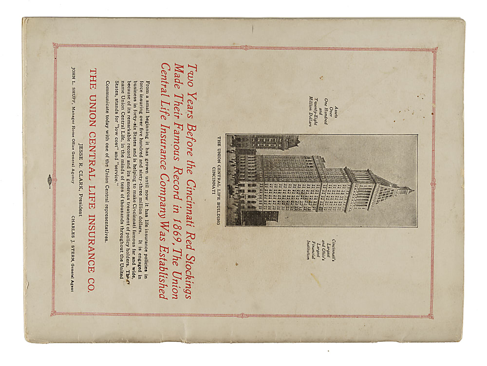 1919 Cincinnati Reds (vs. Chicago White Sox) World Series Program