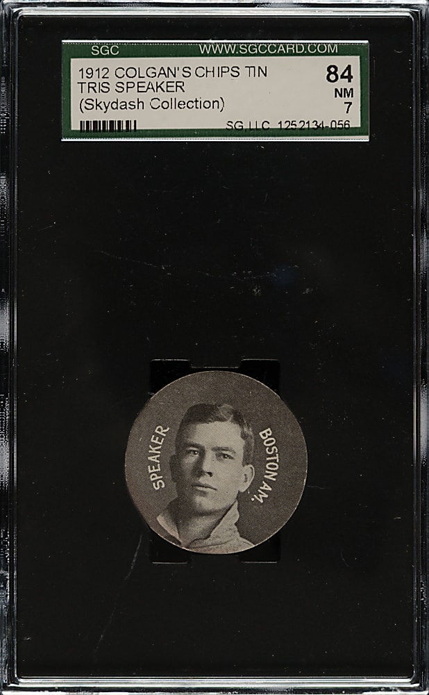 1912 E270-2 Colgan's Chips "Tin Tops" Tris Speaker SGC NM 84