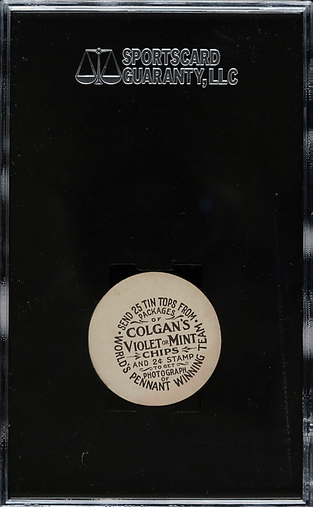 1912 E270-2 Colgan's Chips "Tin Tops" Tris Speaker SGC NM 84