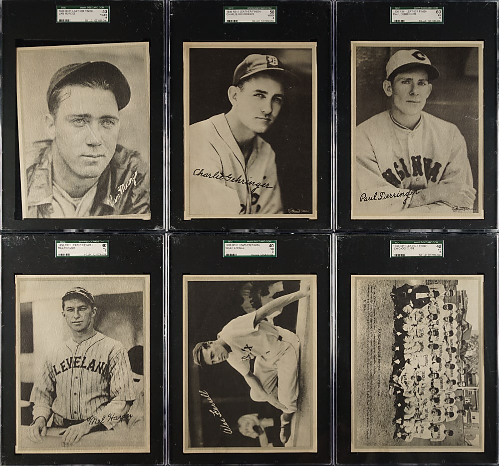 1936 R311 Leather Finish Premiums SGC-Graded Complete Set (15)