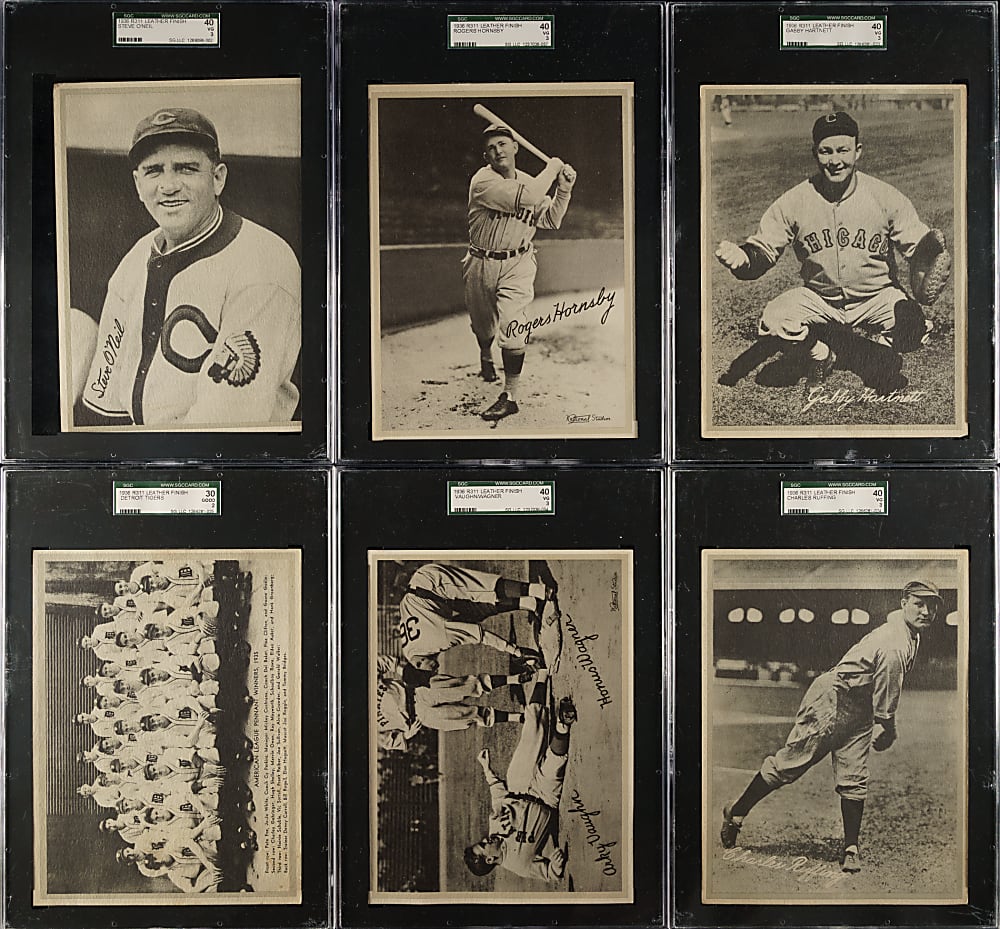 1936 R311 Leather Finish Premiums SGC-Graded Complete Set (15)