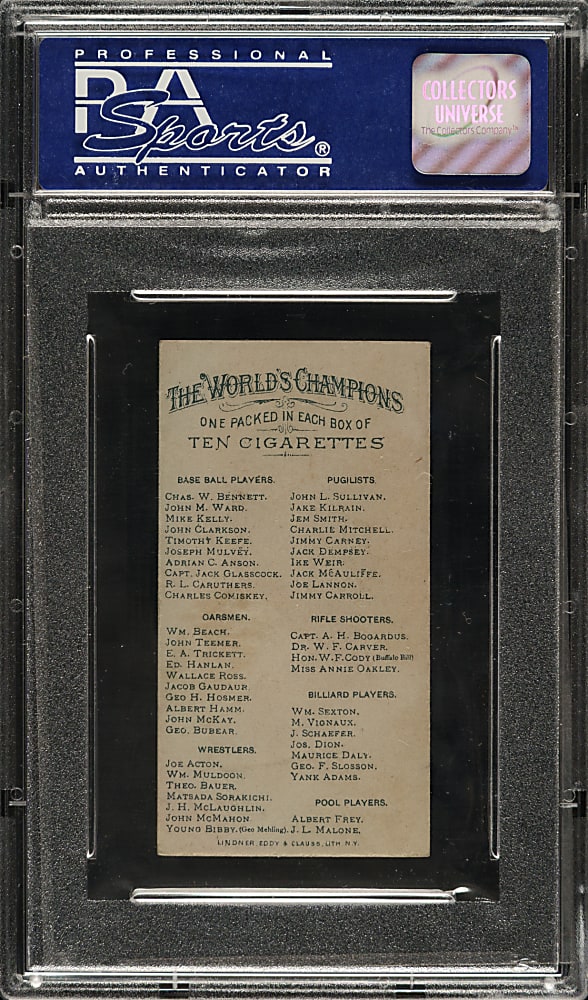 1888 N28 Allen & Ginter Charles Comiskey PSA EX 5