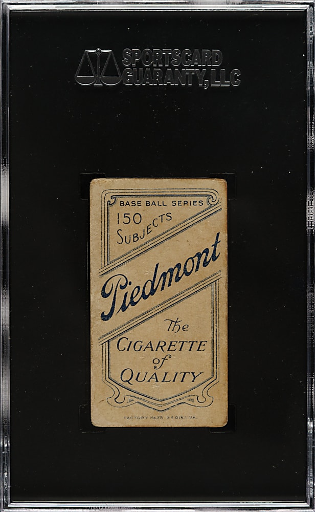 1909-1911 T206 White Border Ty Cobb Portrait Green Background SGC GOOD+ 2.5