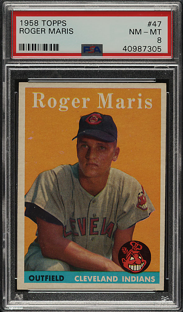 1958 Topps #47 Roger Maris Rookie PSA NM-MT 8
