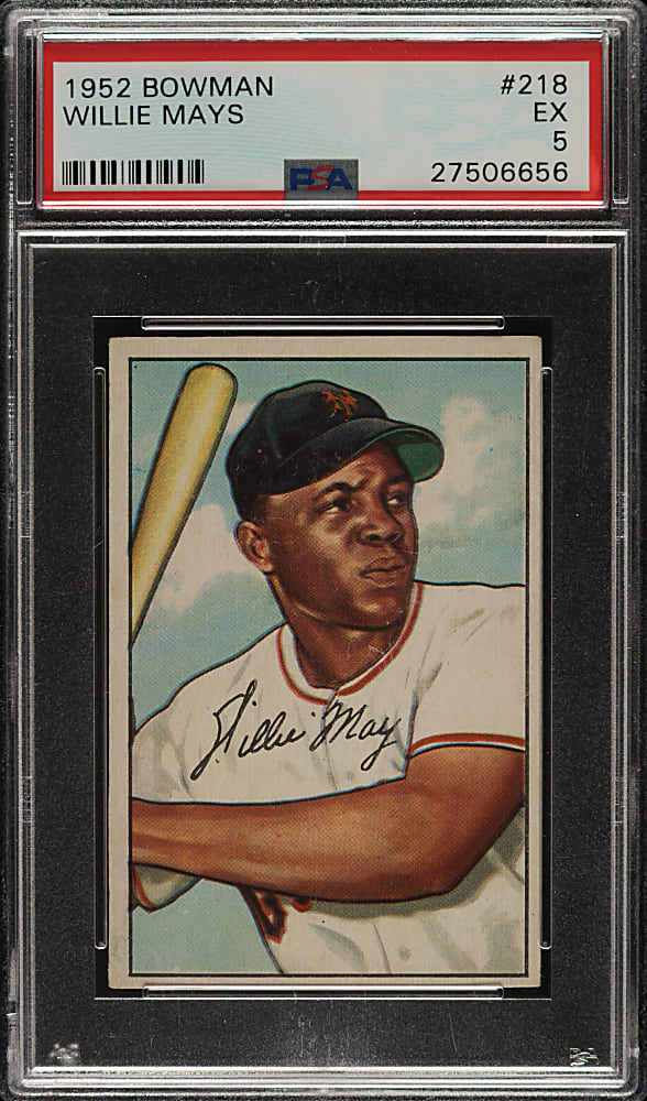 1952 Bowman #218 Willie Mays PSA EX 5