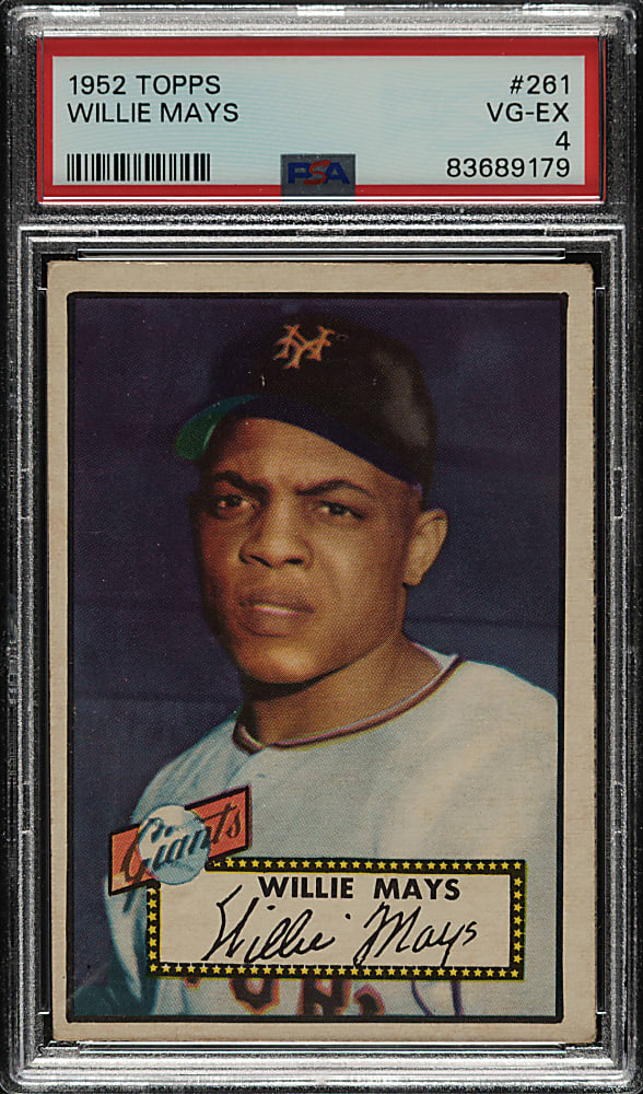 1952 Topps #261 Willie Mays PSA VG-EX 4