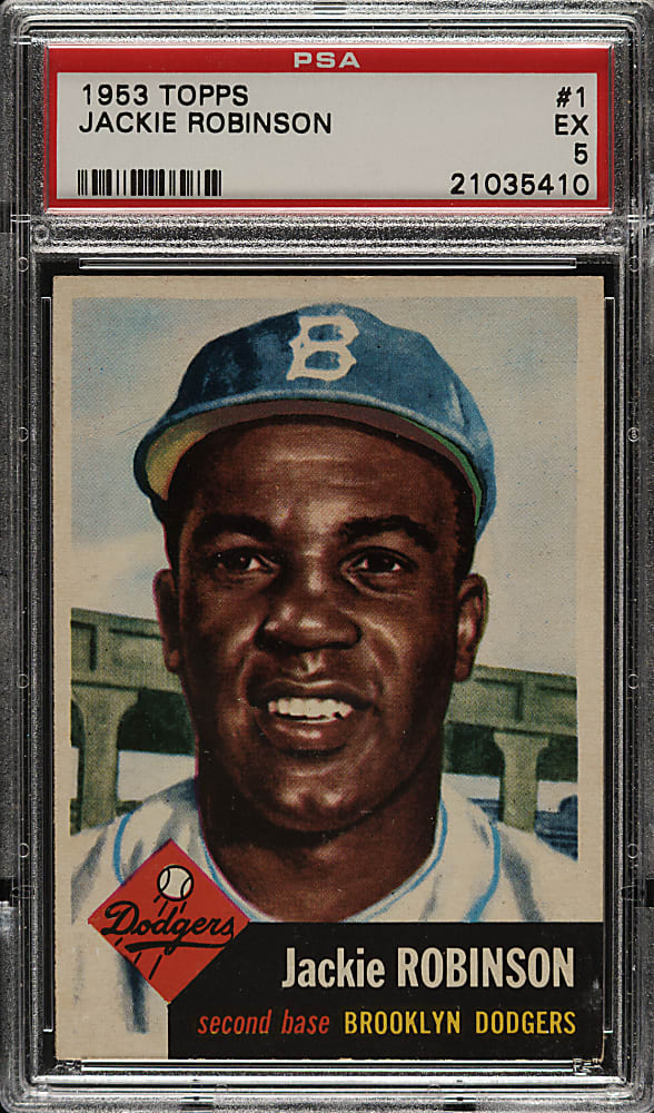 1953 Topps #1 Jackie Robinson PSA EX 5