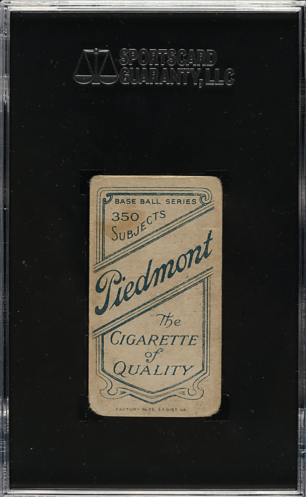 1909-1911 T206 White Border Ty Cobb Portrait Green Background SGC GOOD 2