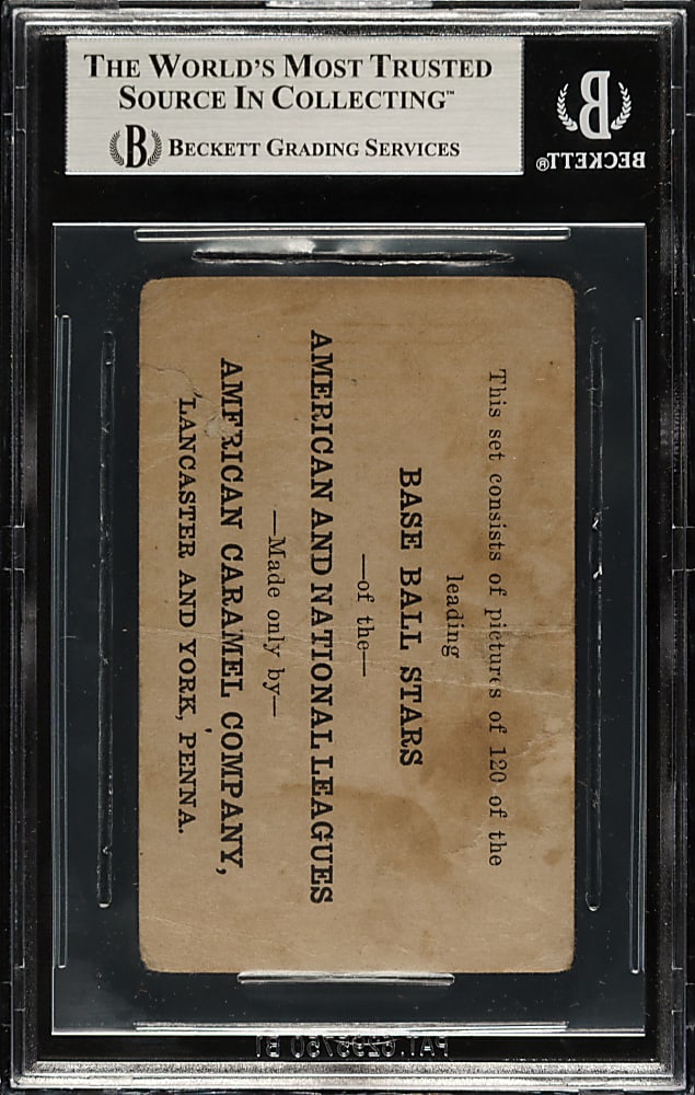 1922 E121 American Caramel (Series of 120) "Babe" Ruth Holding Bird BGS POOR 1