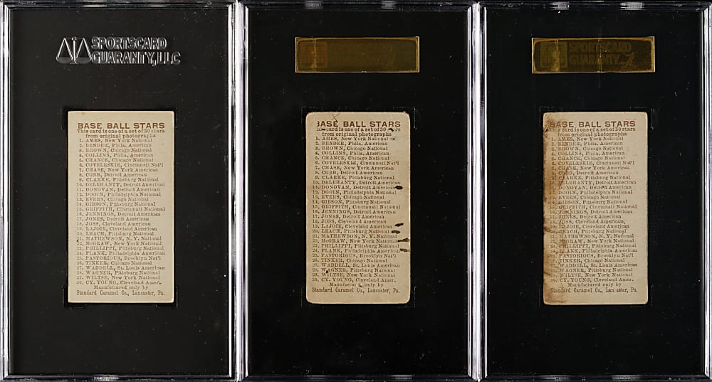 1910 E93 Standard Caramel SGC-Graded Near Complete Set (28/30)