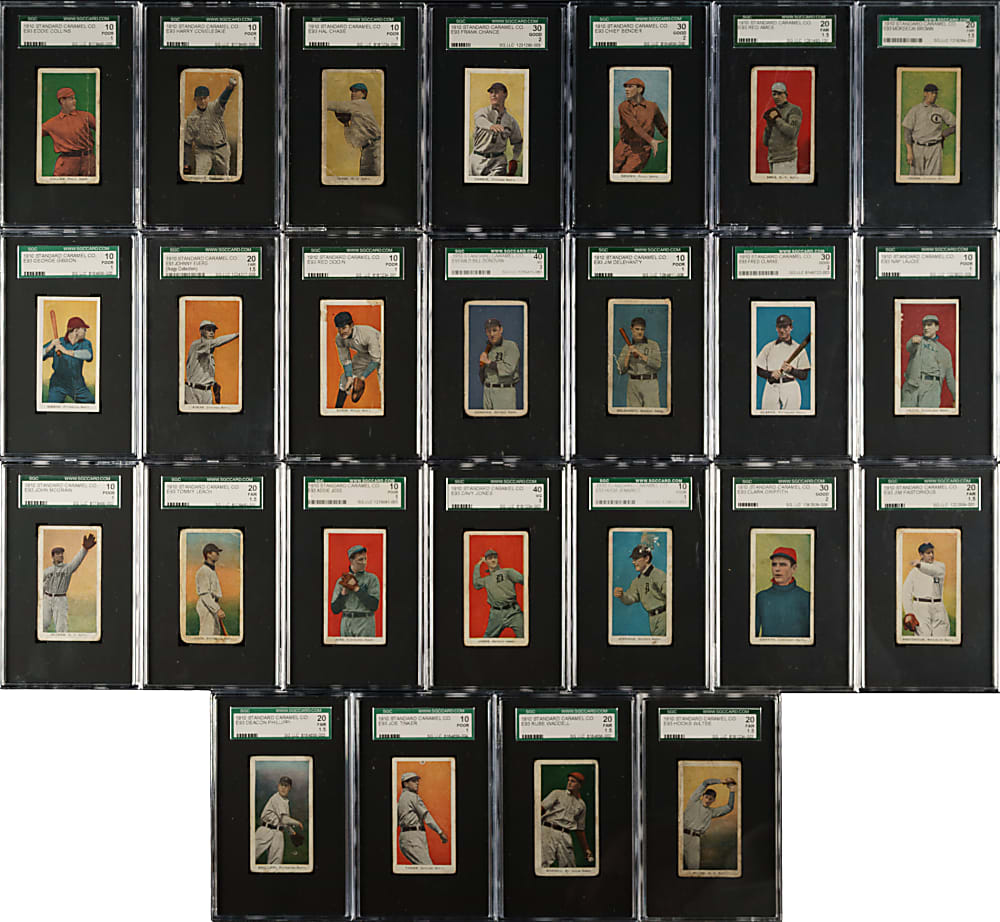 1910 E93 Standard Caramel SGC-Graded Near Complete Set (28/30)