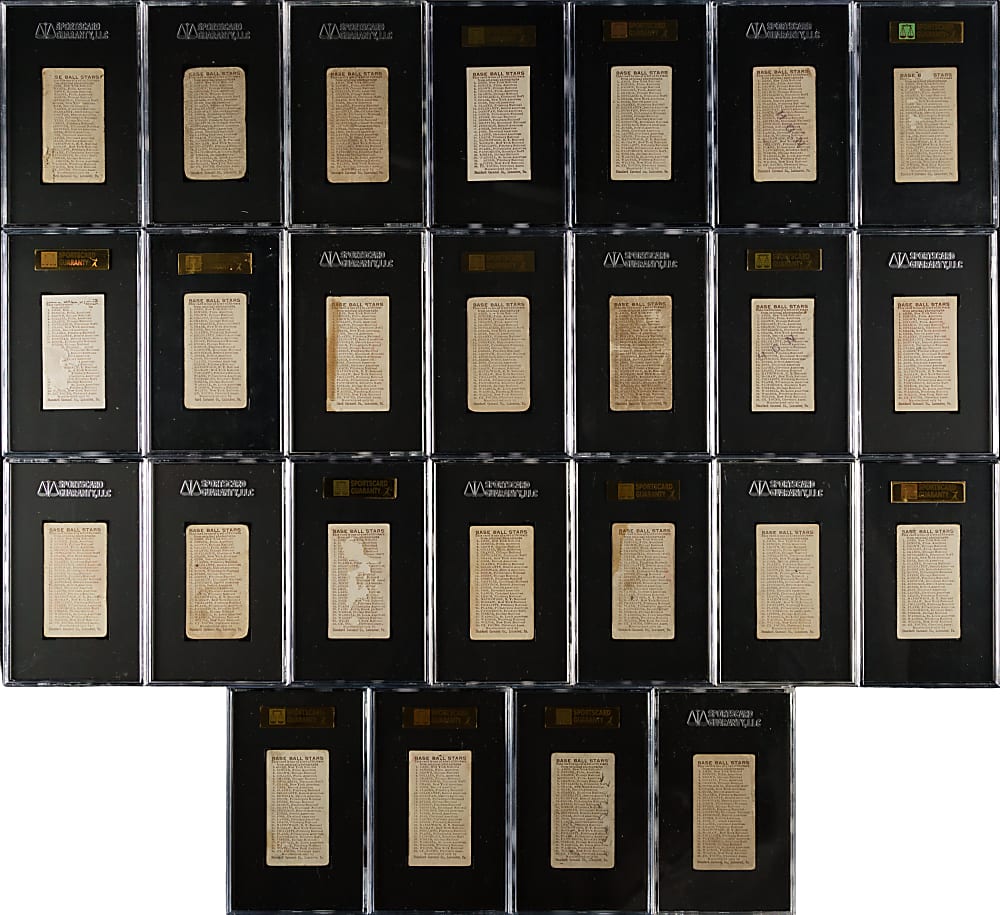 1910 E93 Standard Caramel SGC-Graded Near Complete Set (28/30)