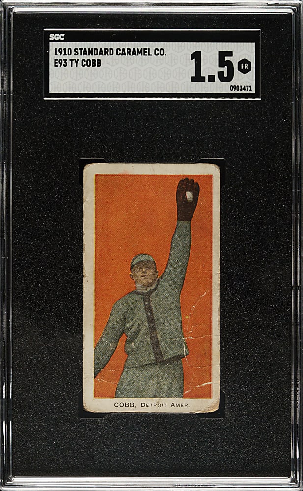 1910 E93 Standard Caramel Ty Cobb SGC FAIR 1.5