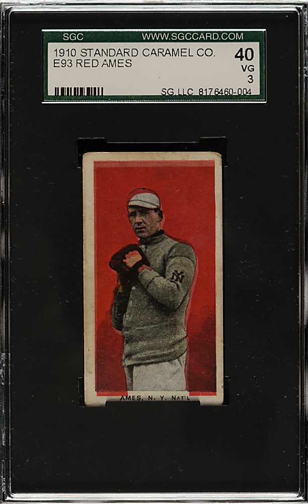 1910 E93 Standard Caramel Red Ames SGC VG 40