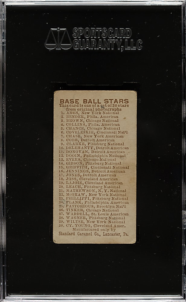 1910 E93 Standard Caramel Red Ames SGC VG 40