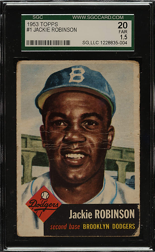 1953 Topps #1 Jackie Robinson SGC FAIR 20