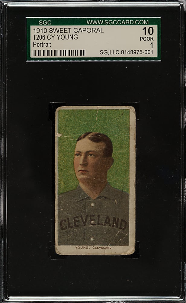 1909-1911 T206 White Border Cy Young Portrait SGC POOR 10