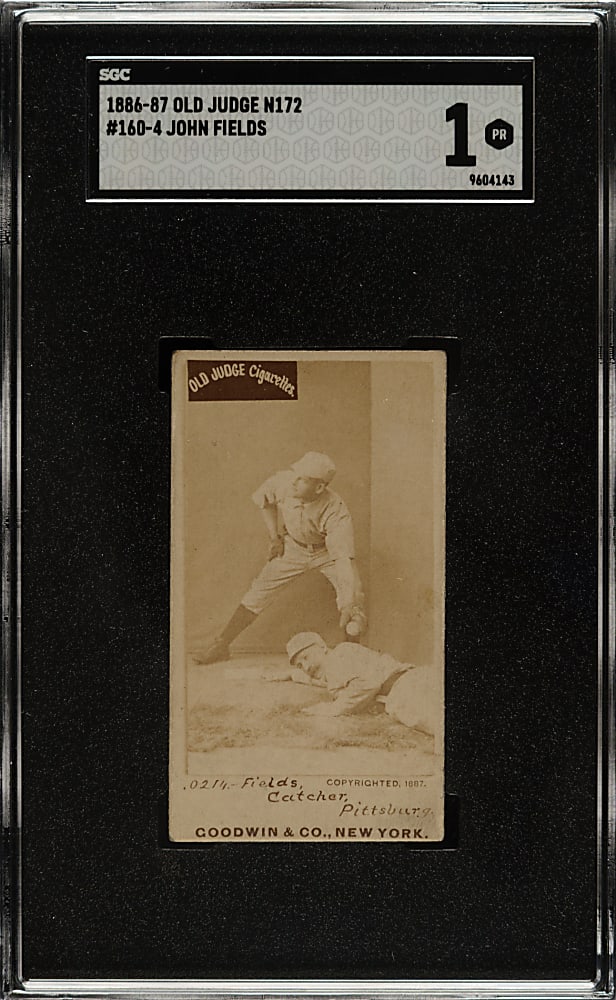 1887 N172 Old Judge John Fields SGC POOR 1