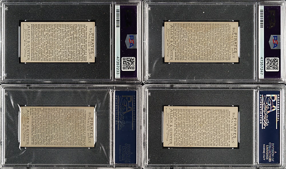 1888 N19 Allen & Ginter "Pirates of the Spanish Main" PSA EX 5 and VG-EX 4 Collection (19)