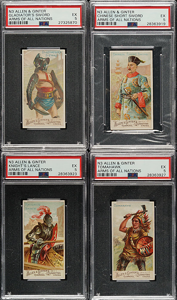 1887 N3 Allen & Ginter "Arms of All Nations" PSA-Graded Collection (18)