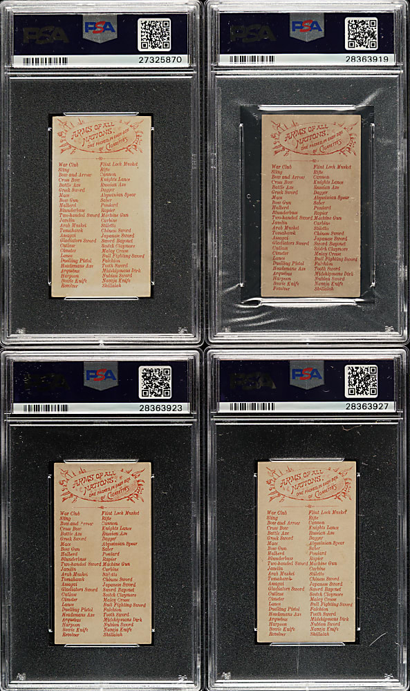 1887 N3 Allen & Ginter "Arms of All Nations" PSA-Graded Collection (18)