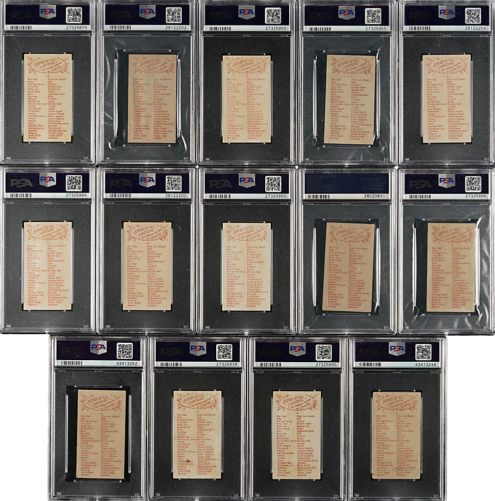 1887 N3 Allen & Ginter "Arms of All Nations" PSA-Graded Collection (18)