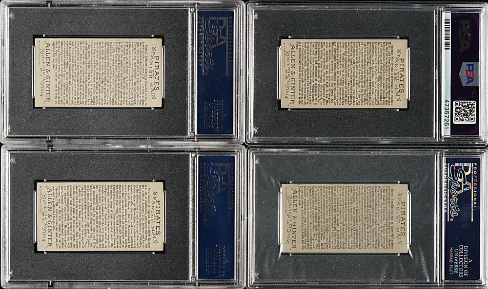 1888 N19 Allen & Ginter "Pirates of the Spanish Main" PSA EX-MT 6 Collection (4)