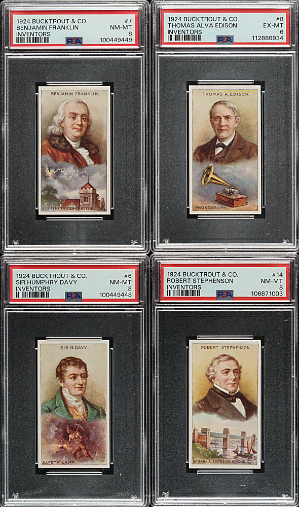 1924 Bucktrout & Co. "Inventors" PSA-Graded Complete Set (20)
